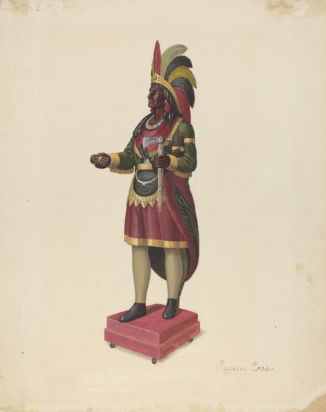 Cigar Store Indian, c. 1937.