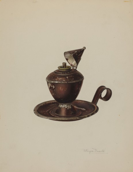 Sperm Oil Lamp, c. 1939.