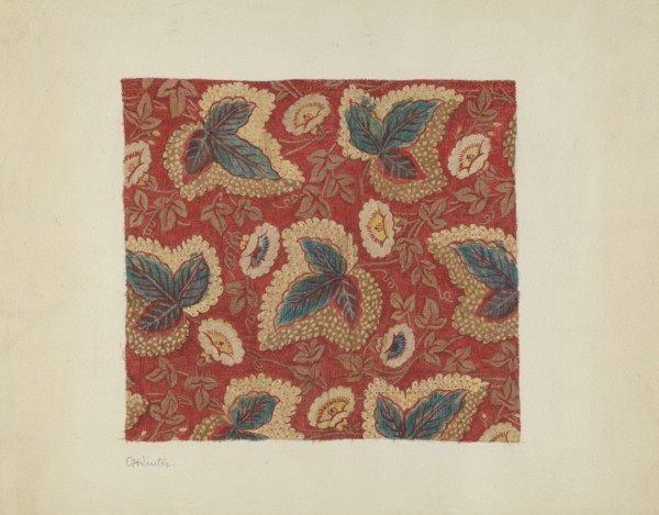 Printed Cotton, c. 1940.