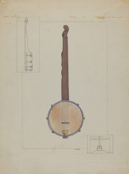 Plantation Banjo, c. 1937.