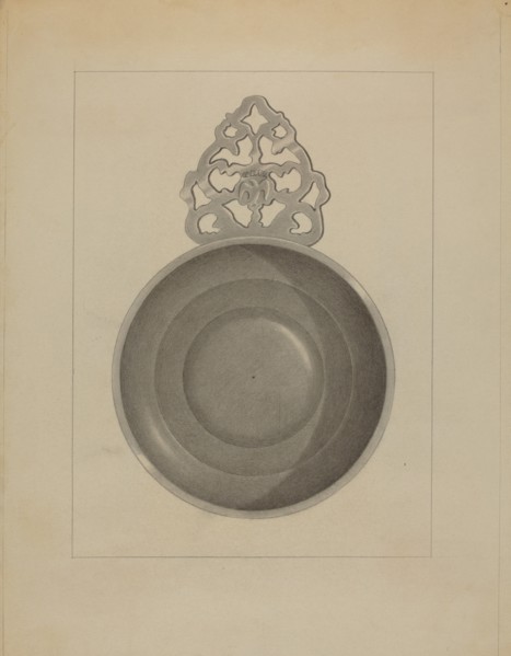 Pewter Porringer, c. 1936.