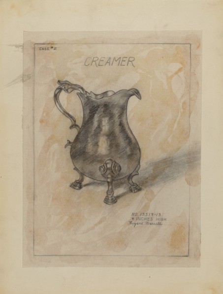 Silver Creamer, 1936/1942.
