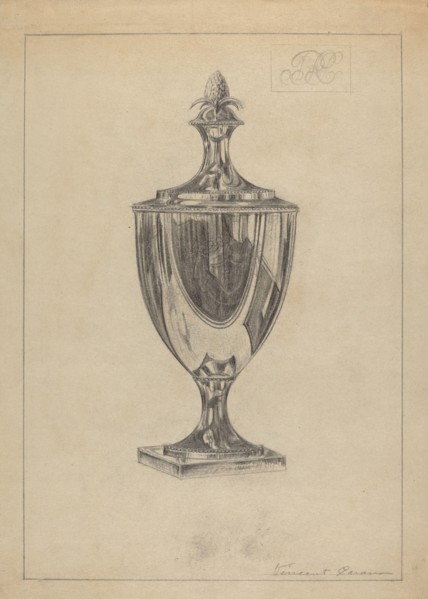 Silver Sugar Urn, c. 1936.