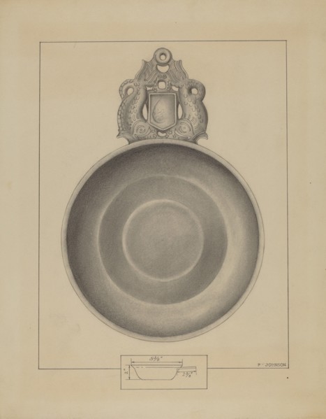Pewter Porringer, c. 1936.