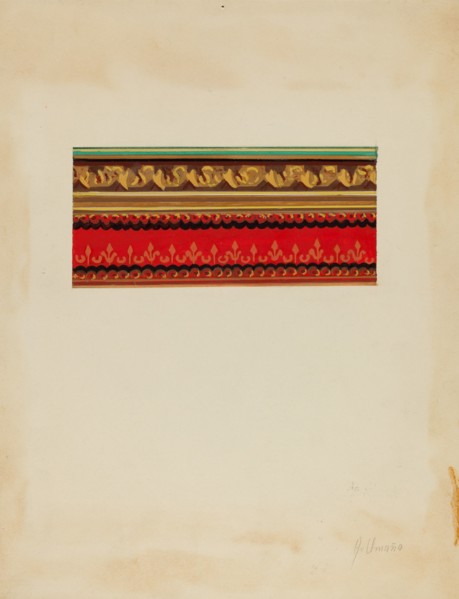 Wall Paper Border, c. 1937.