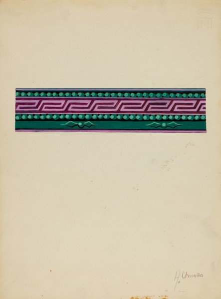 Wall Paper Border, c. 1936.