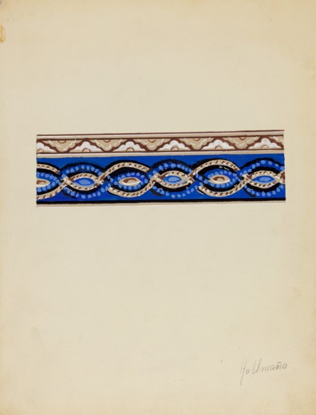 Wall Paper Border, c. 1936.