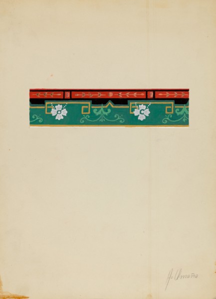 Wall Paper Border, c. 1936.