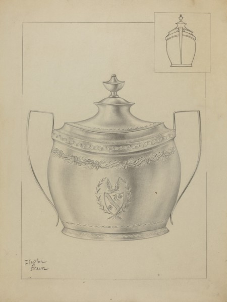 Silver Sugar Bowl, c. 1936.