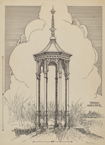 Cast Iron Pavilion, c. 1936.