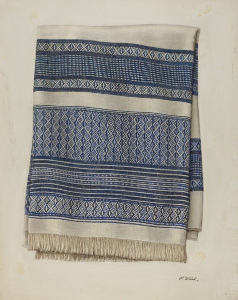 Homespun Tablecloth, 1935/1942.