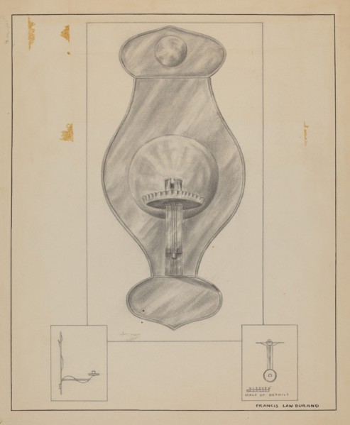 Wall Sconce, 1935/1942.