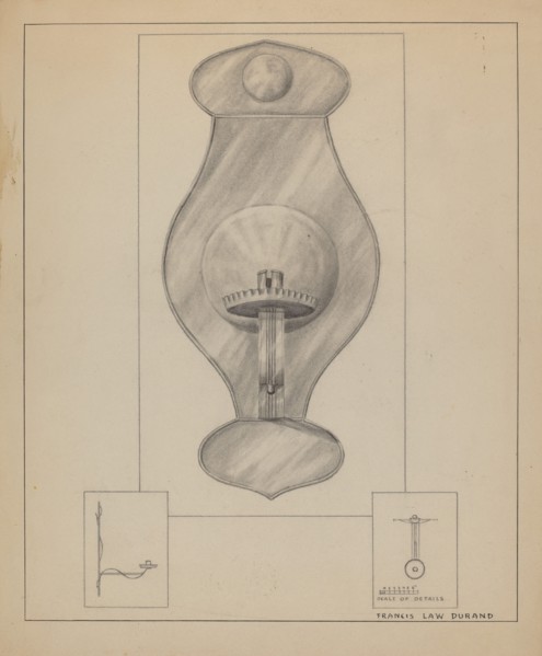 Wall Sconce, 1935/1942.