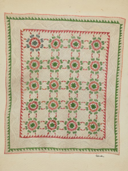 Patchwork Quilt, c. 1936.