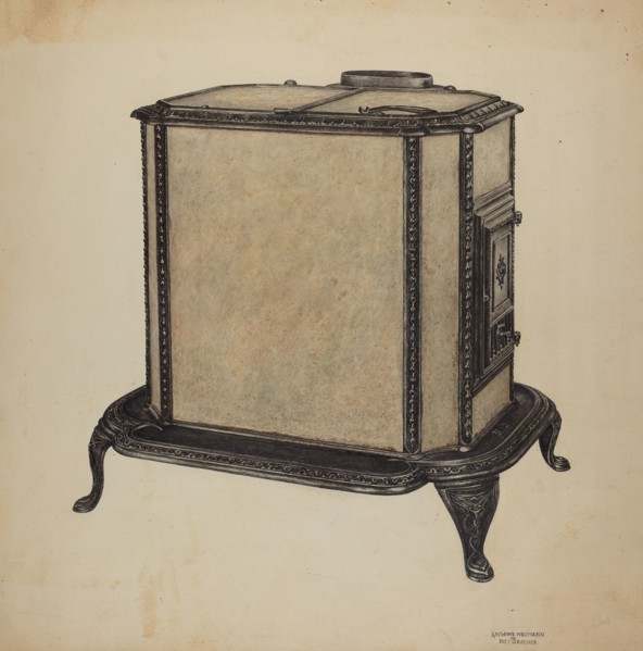 Soap Stone Stove, c. 1940.
