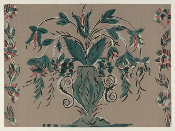 Hand Painted Wall, c. 1939.