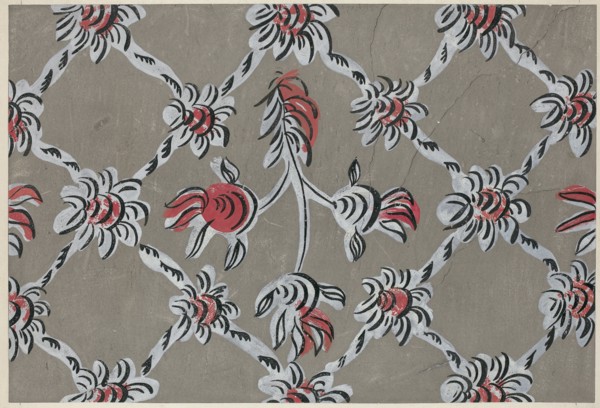 Hand-Painted Wall, c. 1938.