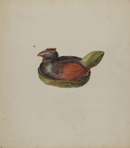 Pa. German Toy Hen, c. 1937.