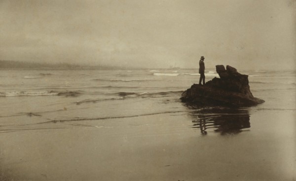 Looking seaward, 1889. Creator: Myra Albert Wiggins.