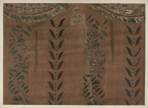 Stencilled Wall, c. 1940.