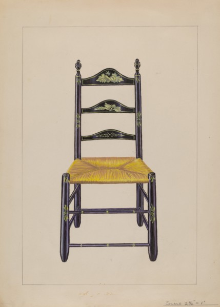 Ladderback Chair, c. 1936.