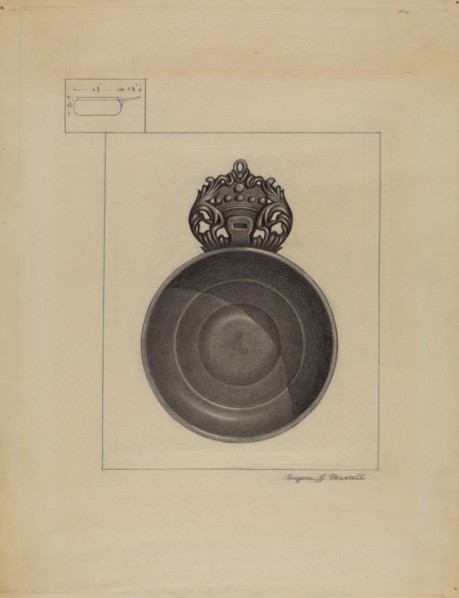 Pewter Porringer, 1935/1942.