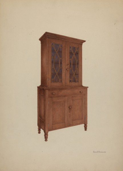Shaker Cupboard, c. 1938.