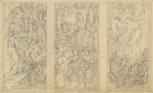 Study for "Commerce", c. 1885.