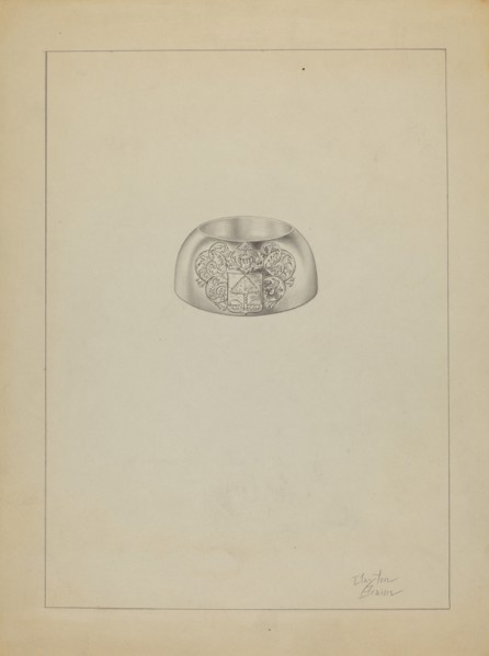 Silver Trencher Salt, c. 1936.
