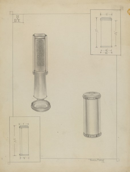 Silver Nutmeg Grater, c. 1936.