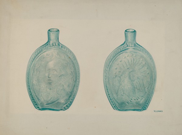 Washington Eagle Flask, c. 1942.