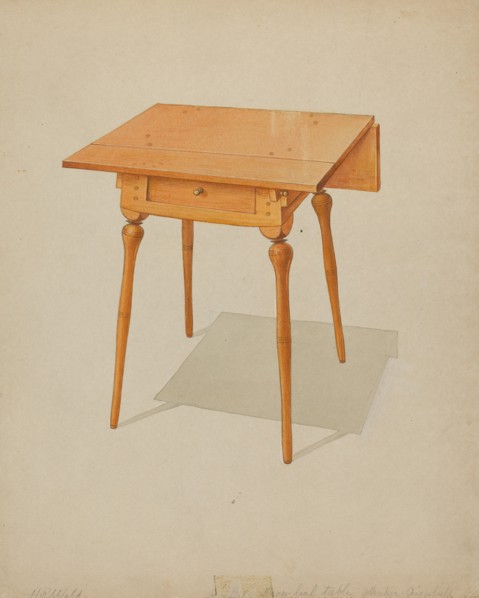 Shaker Drop-leaf Table, c. 1936.