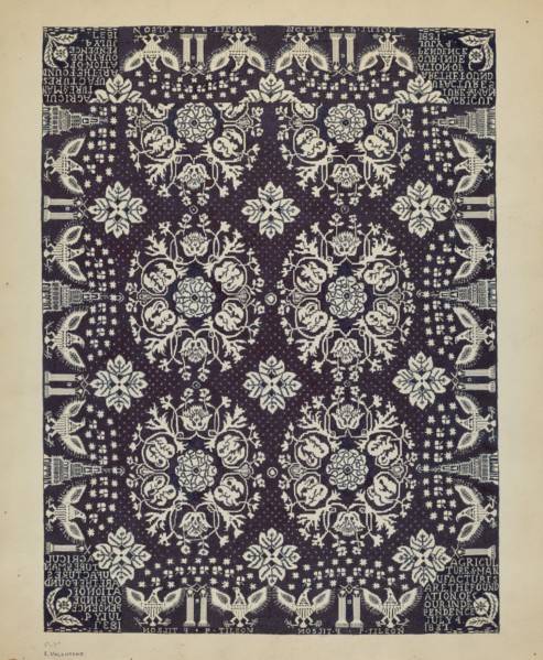 Woven Bedspread, c. 1936.