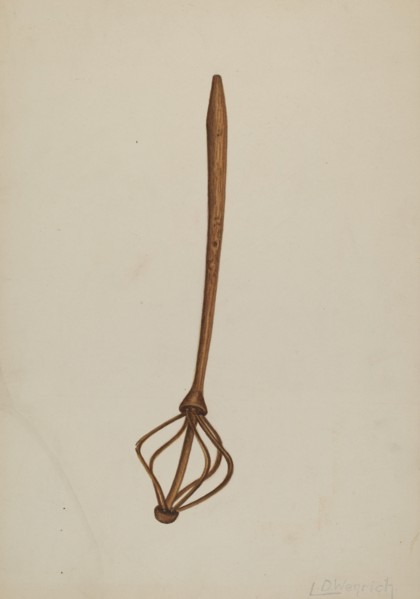 Wooden Egg Beater, c. 1940.