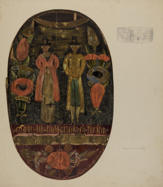 Pa. German Hat Box, c. 1938.