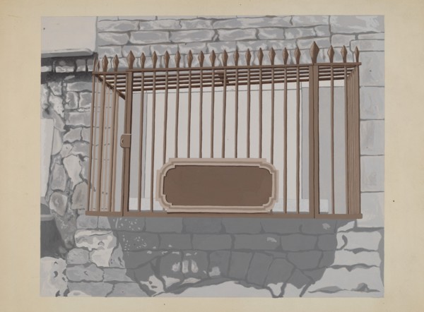 Wrought Iron Railing, c. 1936.