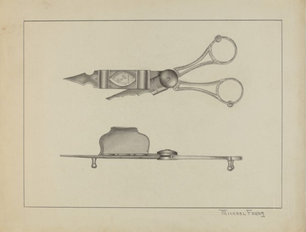 Silver Candle Snuffer, c. 1936.