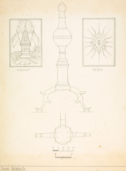 Andiron (one of pair), 1935/1942.