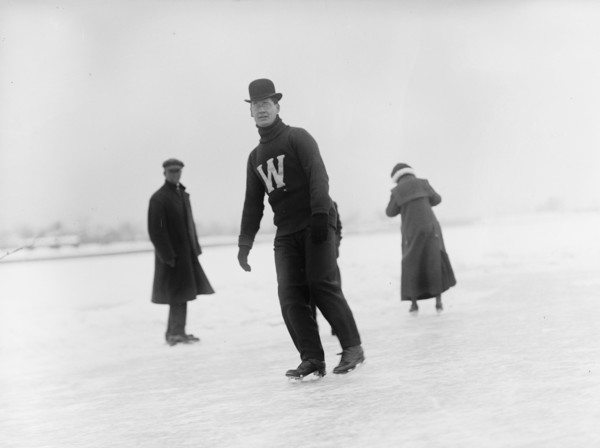 Dr. W.B. Hudson Skating, 1912. Creator: Harris & Ewing.