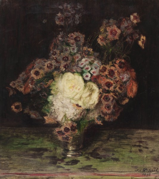 Flowers in a vase, 1898.
