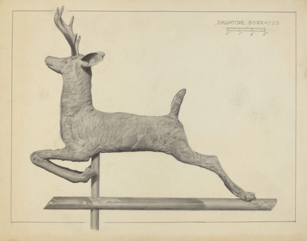 Deer Weather Vane, c. 1938.