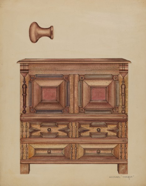 Chest (with two drawers), 1936.