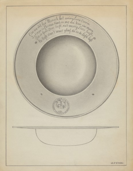 Silver Baptismal Basin, c. 1936.