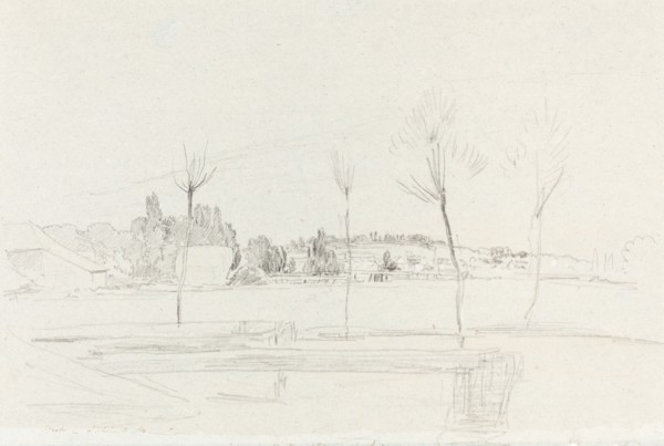 Landscape in Hertfordshire, 1814. Creator: John Linnell the Elder.