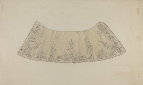 Embroidered Lace Collar, c. 1938.