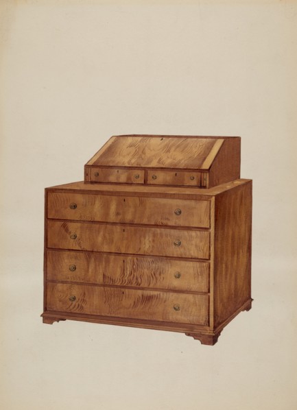 Scrutoir or Butler's Desk, c. 1936.