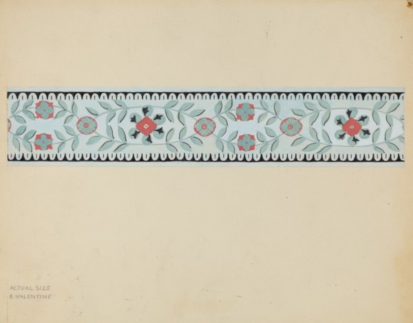 Wall Paper Border, c. 1936.