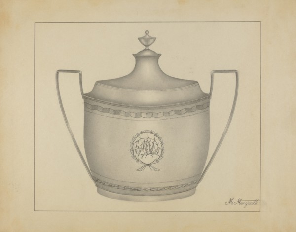 Silver Sugar Bowl, c. 1937.
