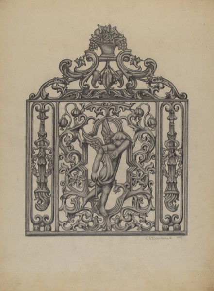 Gate for Cemetary Plot, 1937.