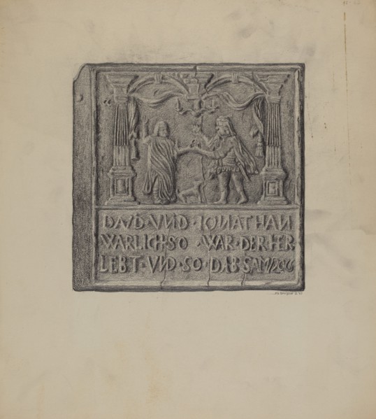 Pa. German Stove Plate, 1937.